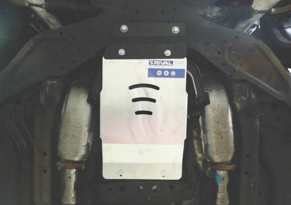 Фото Защита КПП Rival для Infiniti EX25/35 2008-2013, алюминий 4 мм, с крепежом, 333.2416.1