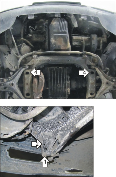 Фото Защита Мотодор для Audi 90 1987-1991