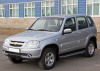 Пороги алюминиевые Rival "Premium" для Chevrolet Niva 2002-2009-