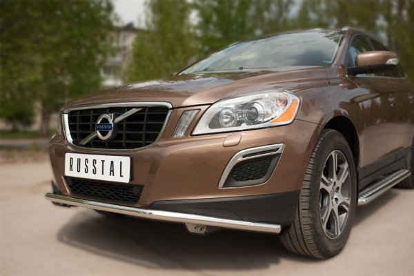 Фото Защита переднего бампера d42 (секции) Volvo XC60 2008-2013