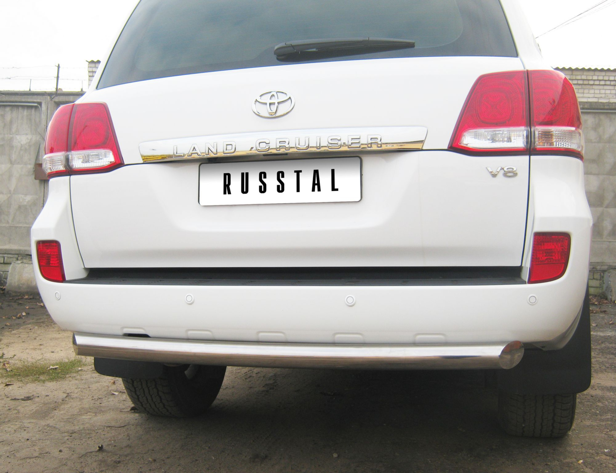 Фото Защита заднего бампера d76 TOYOTA Land Cruiser 200 2007-2011