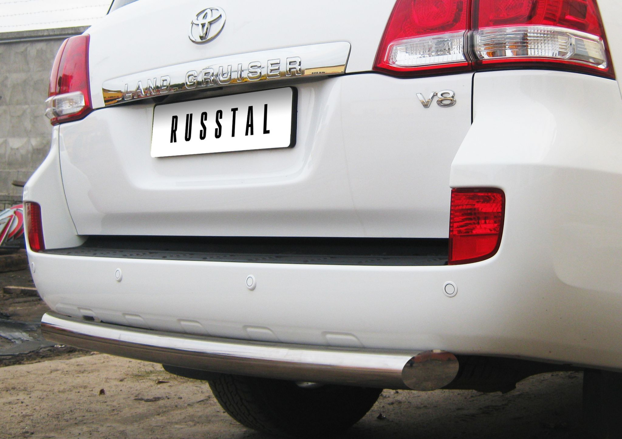 Фото Защита заднего бампера d76 TOYOTA Land Cruiser 200 2007-2011