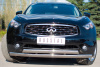 Фото Защита переднего бампера d75*42/75*42 овал INFINITI FX 37-QX70 2010-