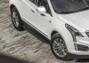 Фото Пороги алюминиевые Rival "Premium-Black" для Cadillac XT5 2017-