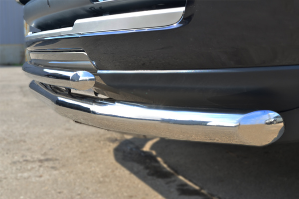 Фото Защита переднего бампера d63 (секции) d42 (дуга) LAND ROVER Vogue 2013