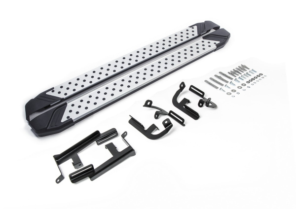 Фото Пороги алюминиевые Rival "Bmw-Style" для Lifan X60 2016-