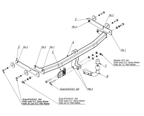 фото Фаркоп Imiola для Skoda Praktik (2006-2015)