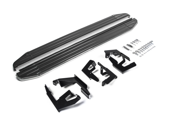 Фото Пороги алюминиевые Rival "Premium" для Chery Tiggo 3 2017-