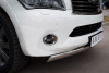 Фото Защита переднего бампера 75х42 овал INFINITI QX 56 2010-2014