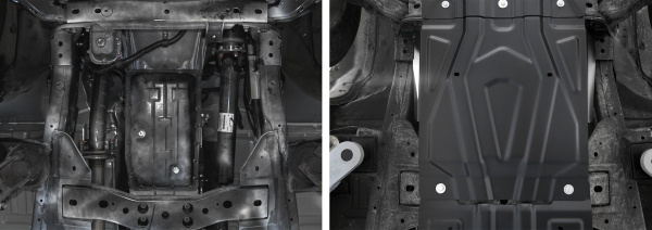 Фото Защита КПП АвтоБРОНЯ для Mitsubishi L200 2015-н.в.