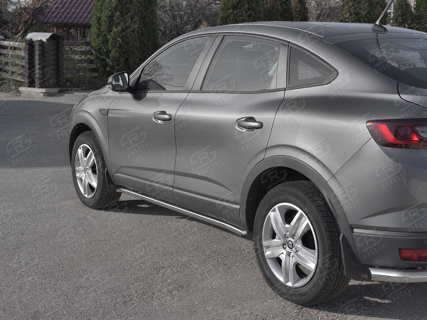 Фото Пороги труба d42(вариант 3)  RENAULT ARKANA 2019-