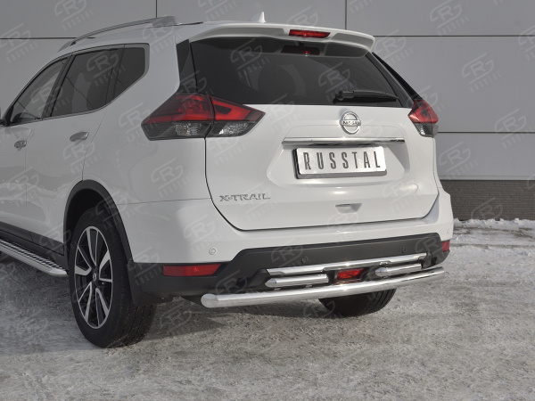 Фото Защита заднего бампера d63 дуга-d42x2 дуги NISSAN X-TRAIL (T32) 2018-