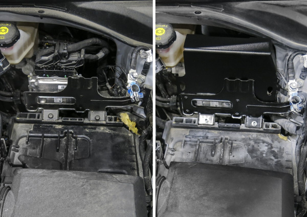 Фото Защита электронного блока управления АвтоБроня для Kia Rio (X-Line) 2017-н.в.