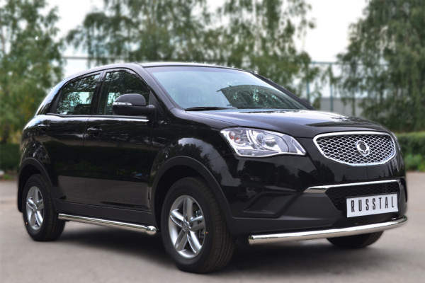 Фото Пороги труба d63 (вариант 1) SSANG ACTYON 2010-2013