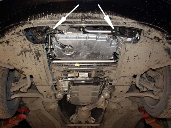 Фото Защита Альфеко для картера двигателя и кпп Ssang Yong Actyon (Ссанг Йонг Актион) (V-все, 2011-)