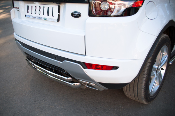 Фото Защита заднего бампера d63/42 (дуга) LAND ROVER Range Rover Evoque Dynamic 2011-2017
