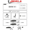 Фаркоп Imiola для BMW X1 E84 (2009-2015), кроме M-Pakiet
