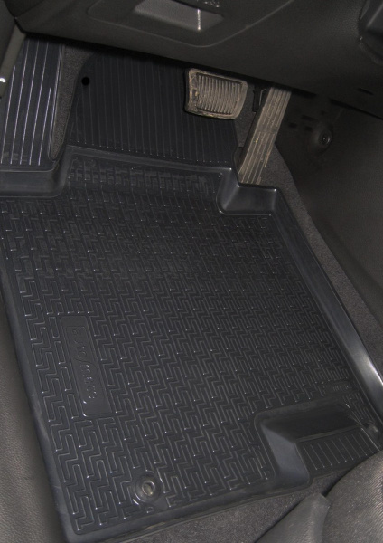 Автомобильные коврики Rival для Hyundai i30 хэтчбек 3/5-дв., универсал 2011-2017, полиуретан, с крепежом, с перемычкой, 5 шт., 12302001