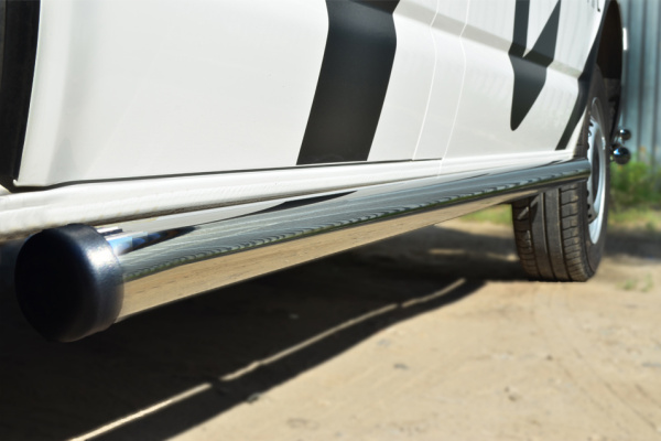 Фото Пороги труба d63 (вариант 2) (левый) VOLKSWAGEN Transporter kasten T5 2010-2015