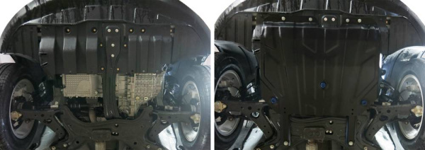 Фото Защита картера и КПП Автоброня для Chery Tiggo 5, FWD, V - 2,0 2014-