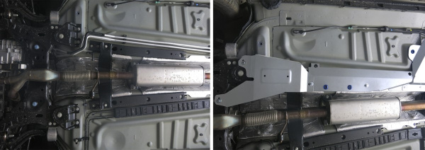 Фото Защита трубок кондиционера Rival для Ford Explorer 2015-н.в., алюминий 4 мм, с крепежом, 333.1868.1