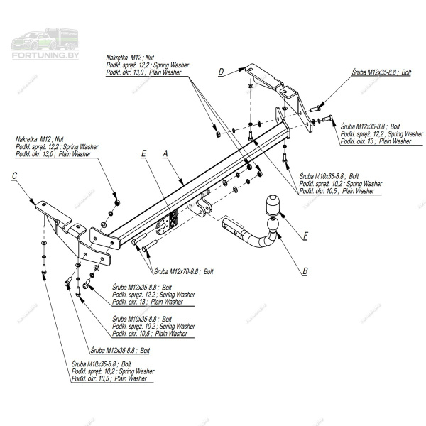 Фаркоп Imiola для Citroen C5 I лифтбек/ хэтчбек 2000-2004