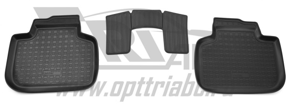 Автомобильные коврики Норпласт для BMW X1 (F48) 3D (2015-), полиуретановые