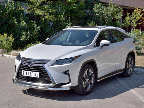 Фото Защита переднего бампера d63 секция LEXUS RX 350L (not F-Sport) 2018-