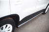 Пороги труба d63 (вариант 2) VOLKSWAGEN Tiguan Track & Field 2011-2016