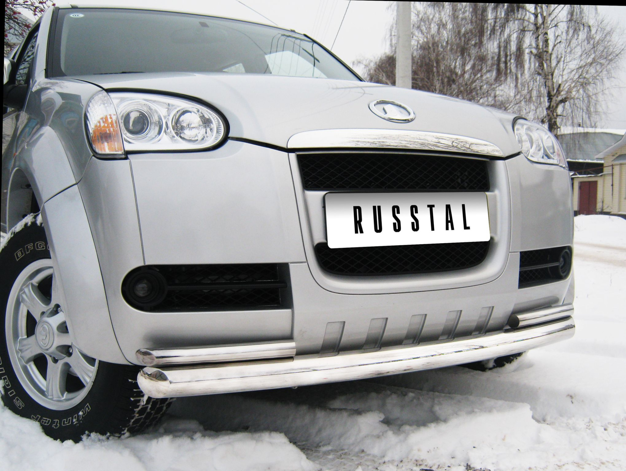 Фото Защита переднего бампера d76/42 Х2 (дуга) GREAT WALL Wingle 3 2010-2013