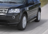 Фото Пороги алюминиевые Rival "Premium-Black" для Land Rover Freelander 2006-2010-2012-2014