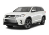 Пороги алюминиевые Rival "Premium-Black" для Toyota Highlander 2014-2017-