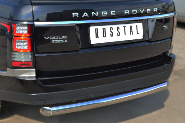 Фото Защита заднего бампера d76 (дуга) LAND ROVER Vogue 2013