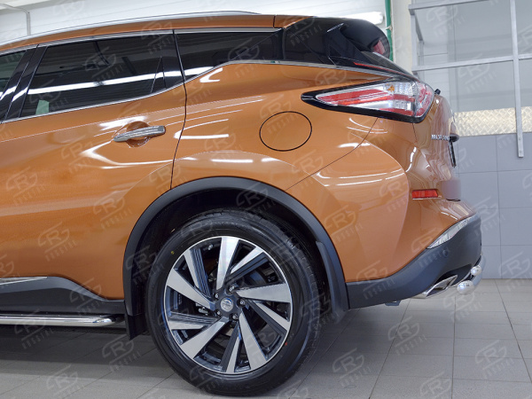 Фото Защита заднего бампера d63 дуга-d42х2 дуги NISSAN MURANO 2016