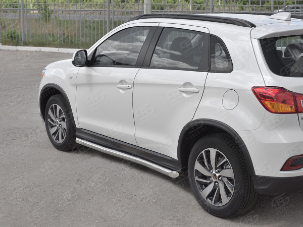 Фото Пороги труба d63 секции (вариант 1) MITSUBISHI ASX 2017-