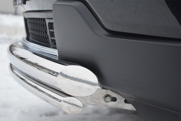 Фото Защита переднего бампера d76/42 (дуга) JEEP Grand Cherokee 2012