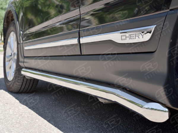 Фото Пороги труба d63 (вариант 1) CHERY TIGGO 5 2014