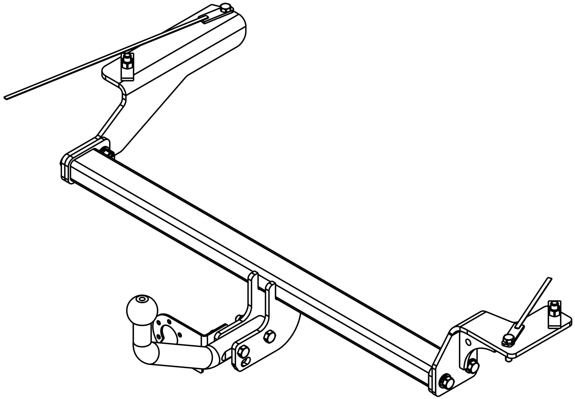 фото Фаркоп AvtoS для JAC JS4, Москвич 3 c 2022-