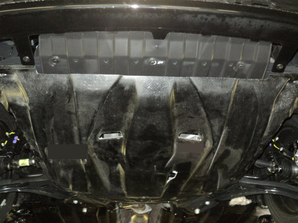 Фото Композитная защита картера двигателя и кпп KIA Rio (2011-) + КПП