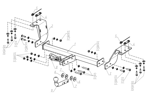 Фаркоп BERG для Haval M6 II (2021-)