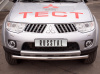 Защита переднего бампера d76 MITSUBISHI Pajero Sport 2010-2012
