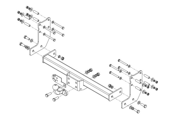 Фаркоп AvtoS для FORD Transit шасси с 2015-