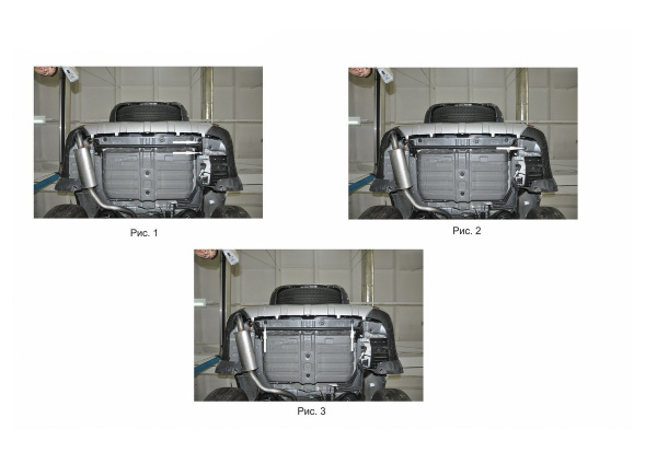 Фото Защита заднего бампера d76+d42 уголки Mitsubishi Pajero IV 2011-2014-