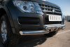 Фото Защита переднего бампера d76 (дуга) d76х2 (дуга)+клыки MITSUBISHI Pajero 4 2014-