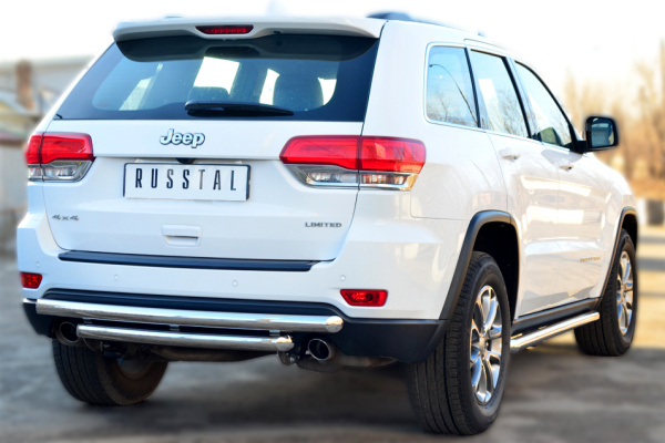 Фото Защита заднего бампера d63 (дуга) d63 (дуга) JEEP Grand Cherokee 2013-