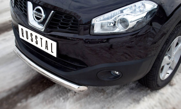 Фото Защита переднего бампера d76 NISSAN Qashqai 2010-2013