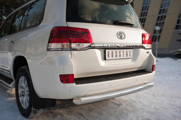 Фото Защита заднего бампера d76 (дуга) (кроме Executive) TOYOTA Land Cruiser 200 2015-