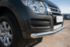 Фото Защита переднего бампера d76 (секции) MITSUBISHI Pajero 4 2014-