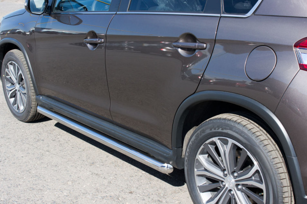 Фото Пороги труба d63 (вариант 1) PEUGEOT 4008 2012-2017