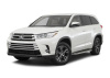 Пороги алюминиевые Rival "Premium" для Toyota Highlander 2014-2017-